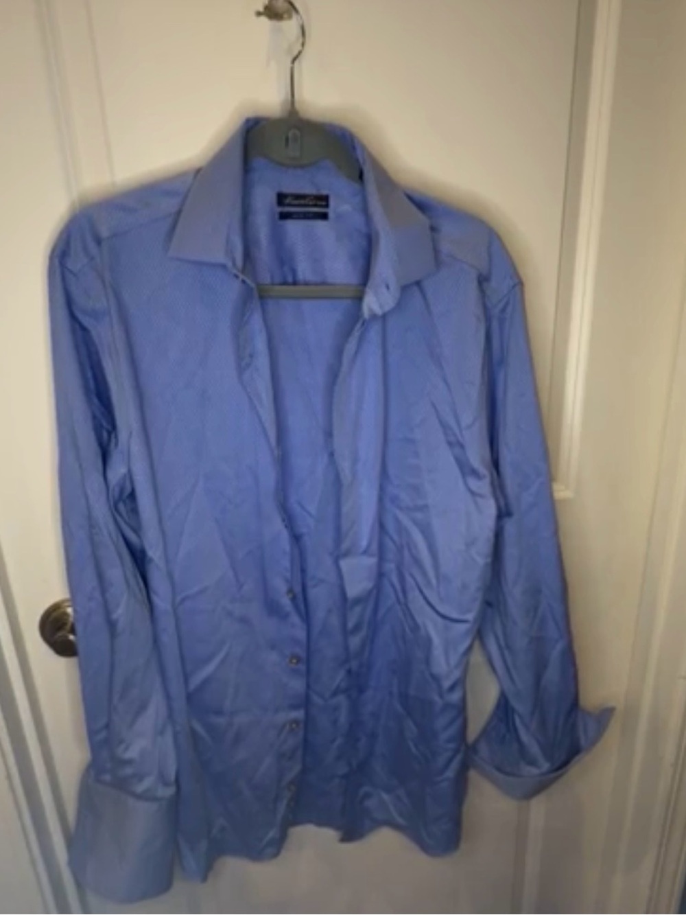 Kenneth Cole Reaction Light Blue Mens Dress Shirt